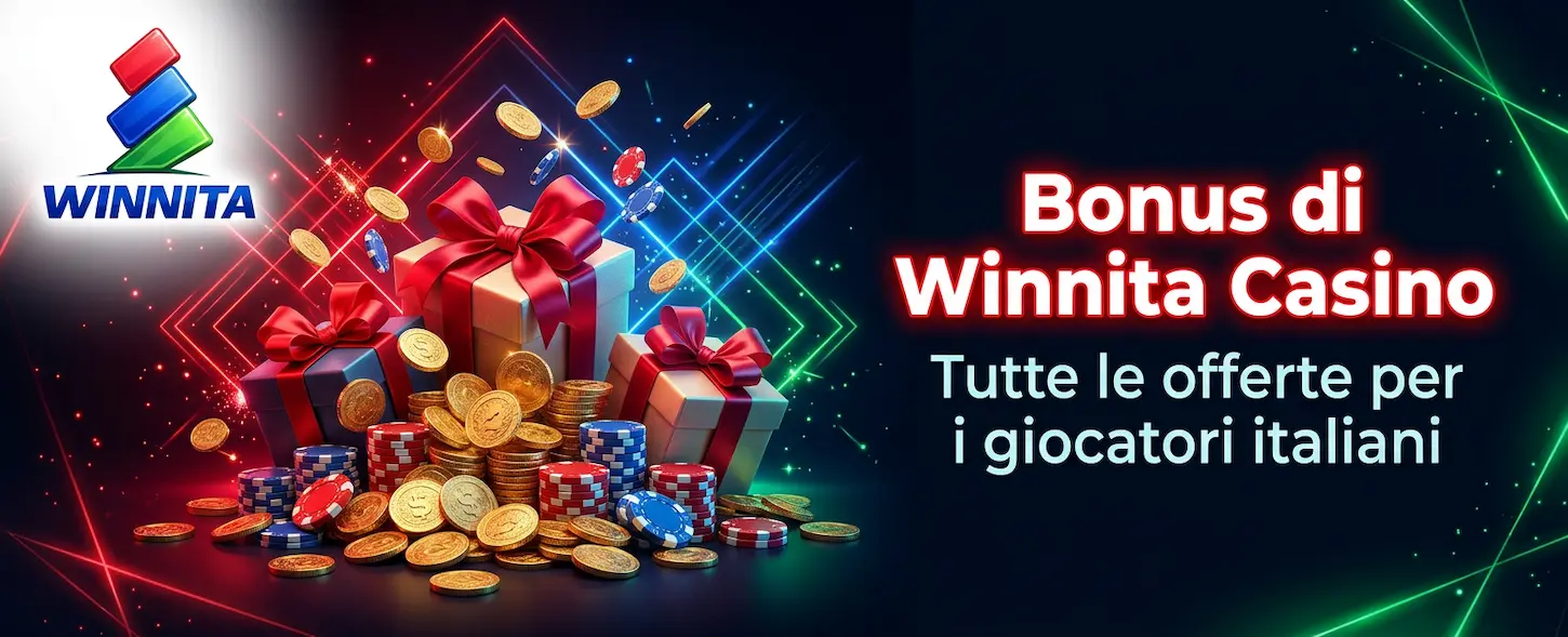 Bonus esclusivi di Winnita Casino per i giocatori italiani: scopri tutte le offerte disponibili.